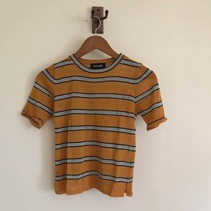Striped yellow tee